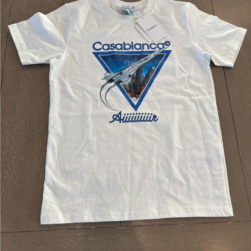 Casablanca White Graphic Tee - Short Sleeve